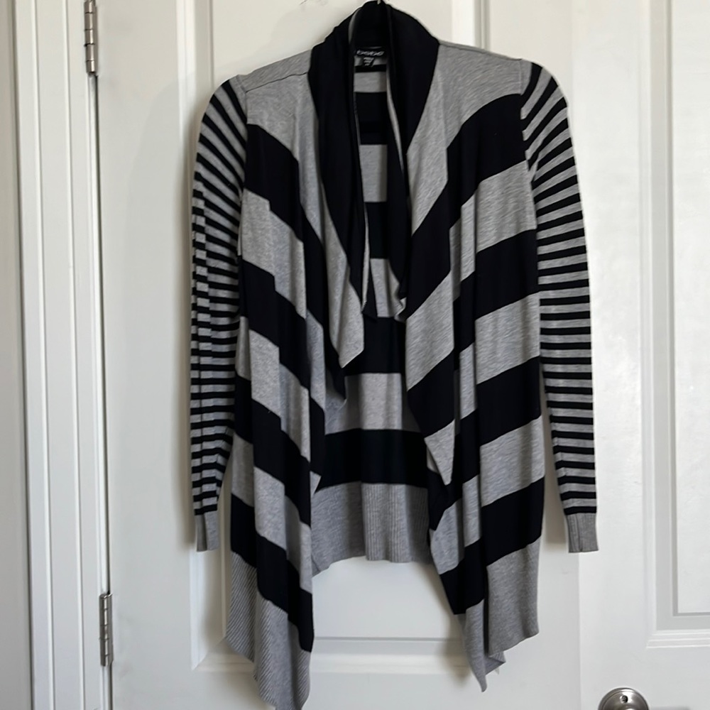 Black & Gray Bebe sweater